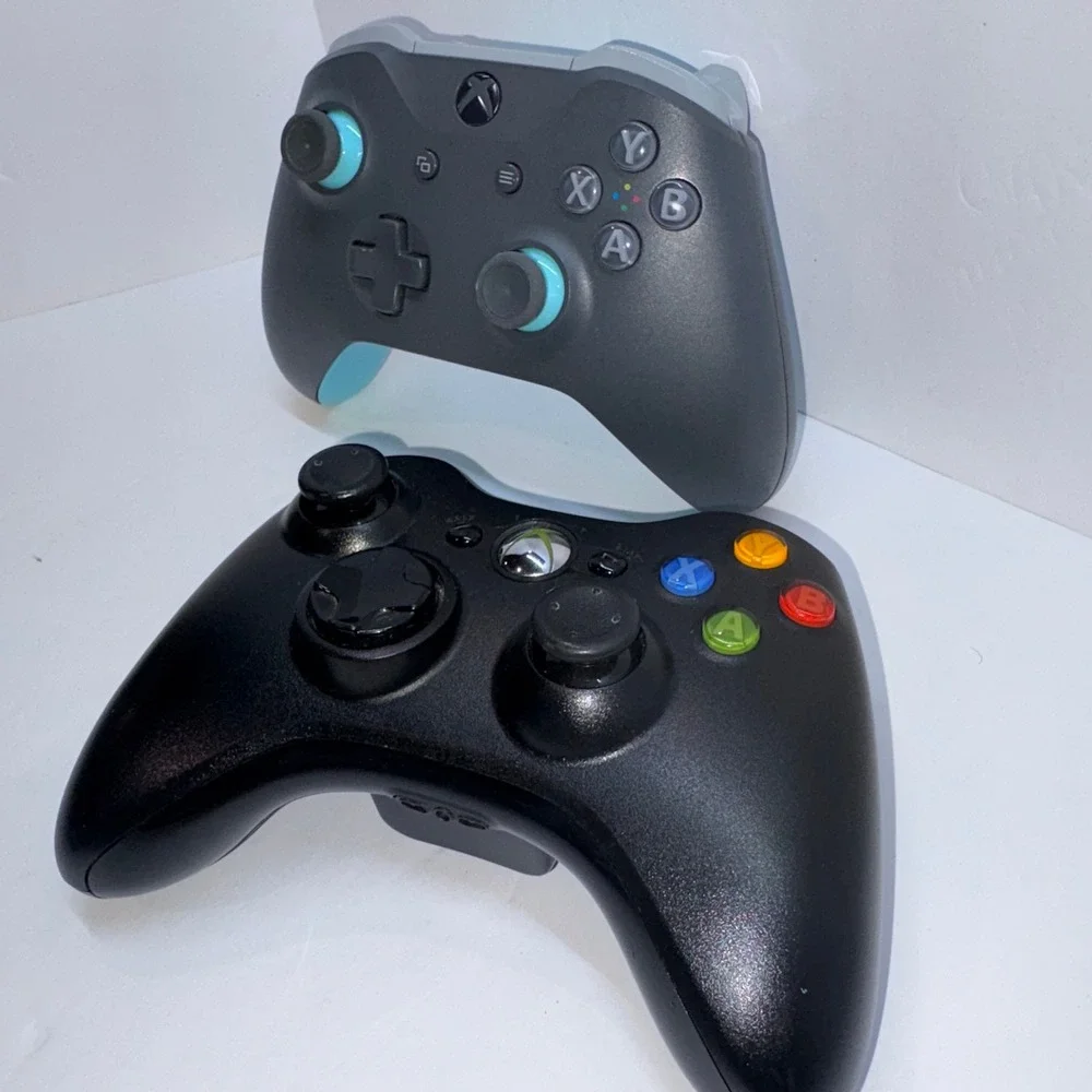 Wireless Controllers Unisex Grey Blue Black Microsoft Xbox 360 One
